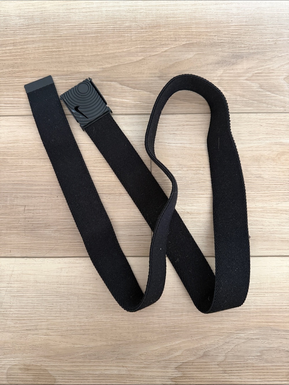 Nike Golf Black Elastic Belt with Slide Buckle - One Size
